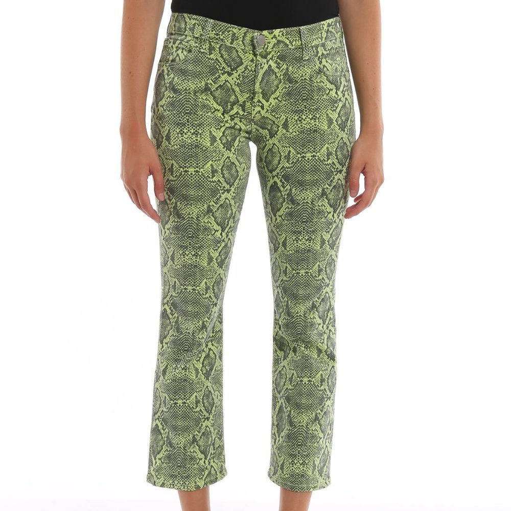 J Brand Selena Python Print  Bootcut Jeans